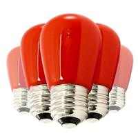American Lighting 1.4 watt 120 volt S14 Medium Screw Base Red LED (Pack of 25)